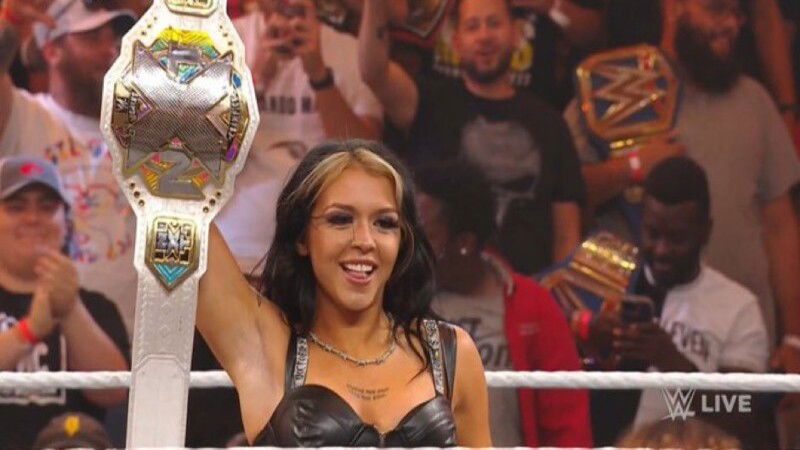 Cora Jade Roxanne Perez Win Nxt Womens Tag Titles At Great American