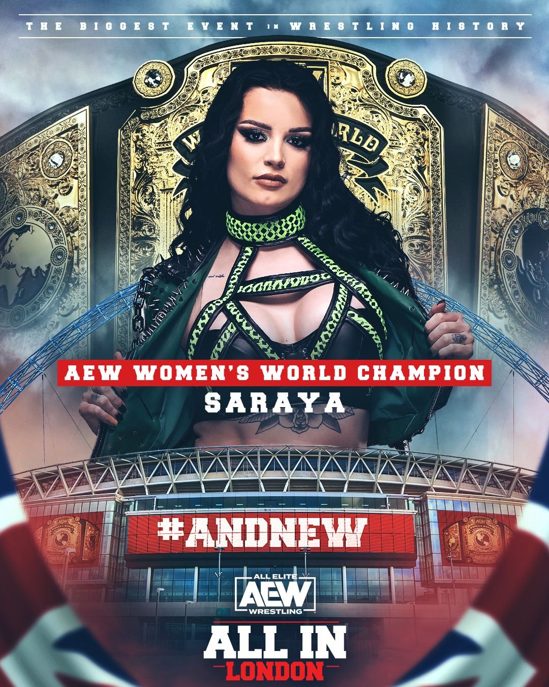 Saraya Wins Aew Womens World Title At All In