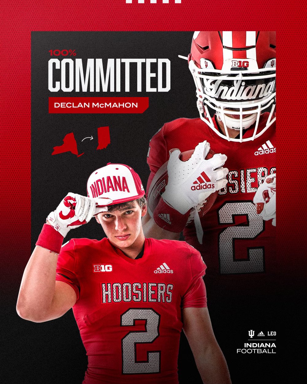 Declan Mcmahon Commits To Indiana University Football Program