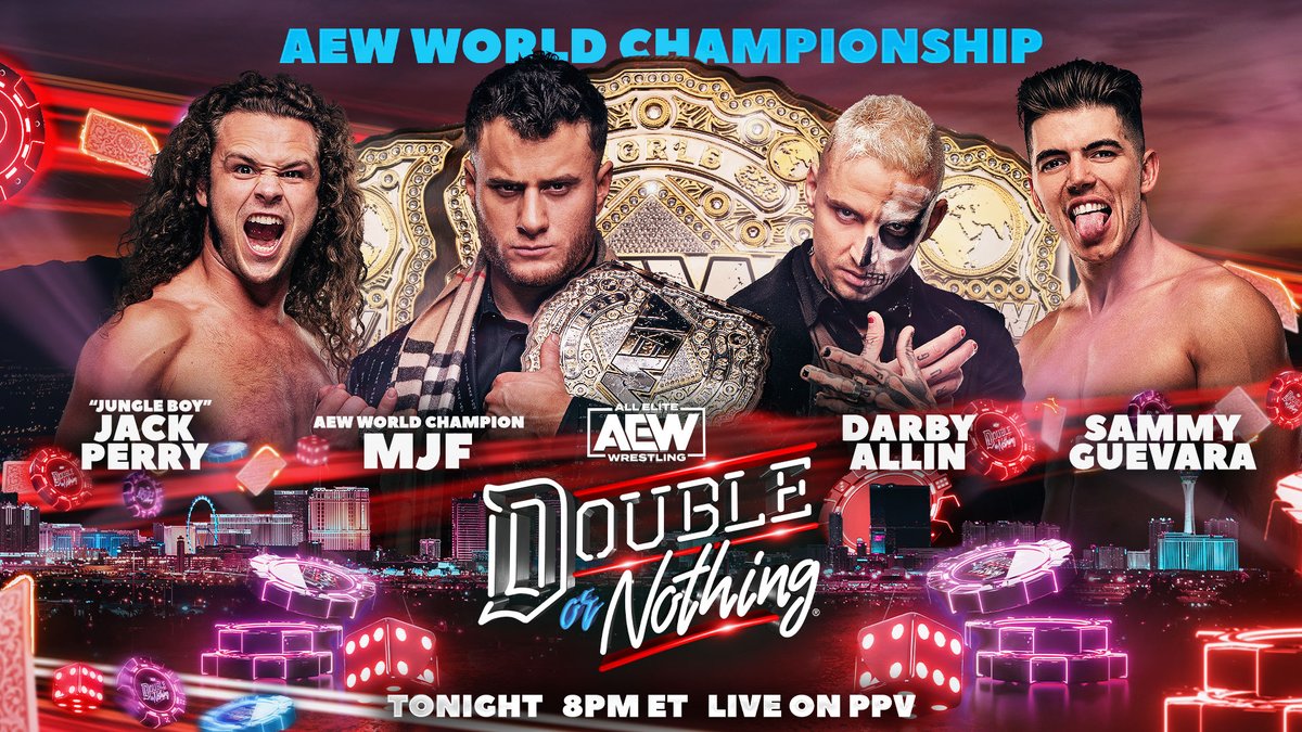 Aew Double Or Nothing Live Results Four Pillars World Title Match