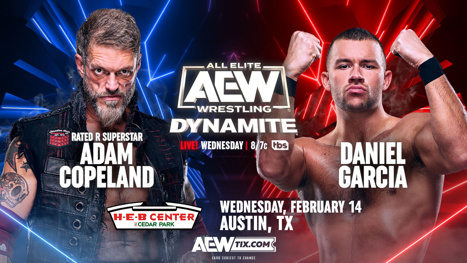 AEW Dynamite Live Results Adam Copeland Vs Daniel Garcia