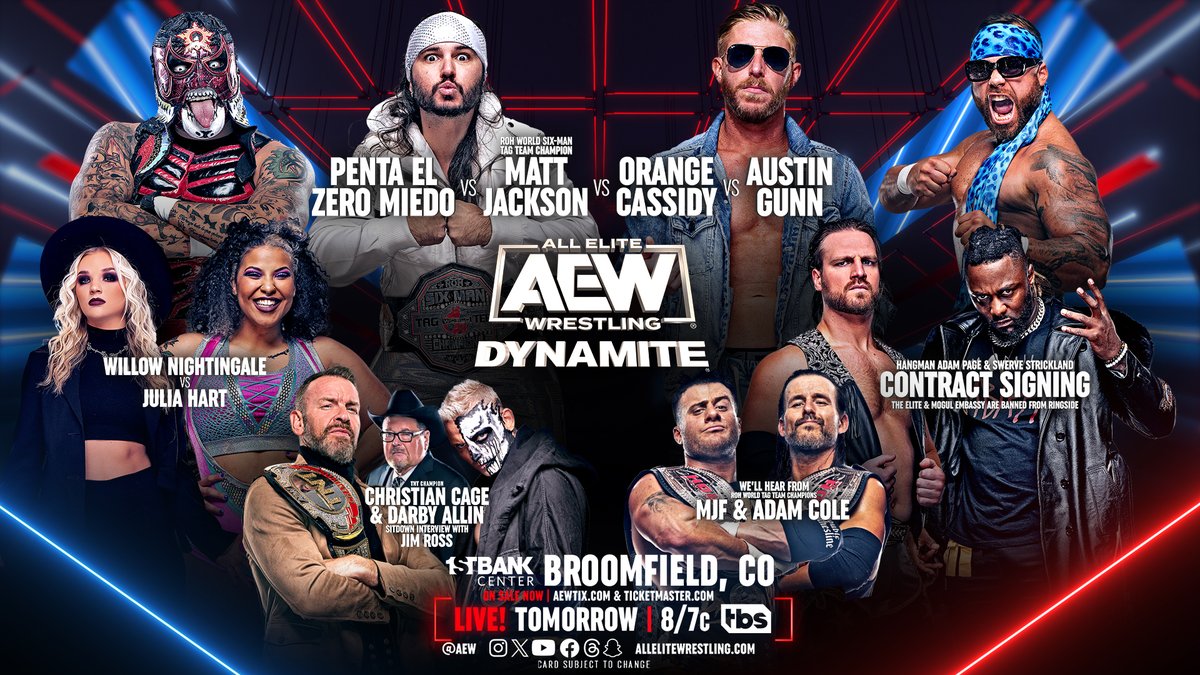 AEW Dynamite live results WrestleDream gohome show