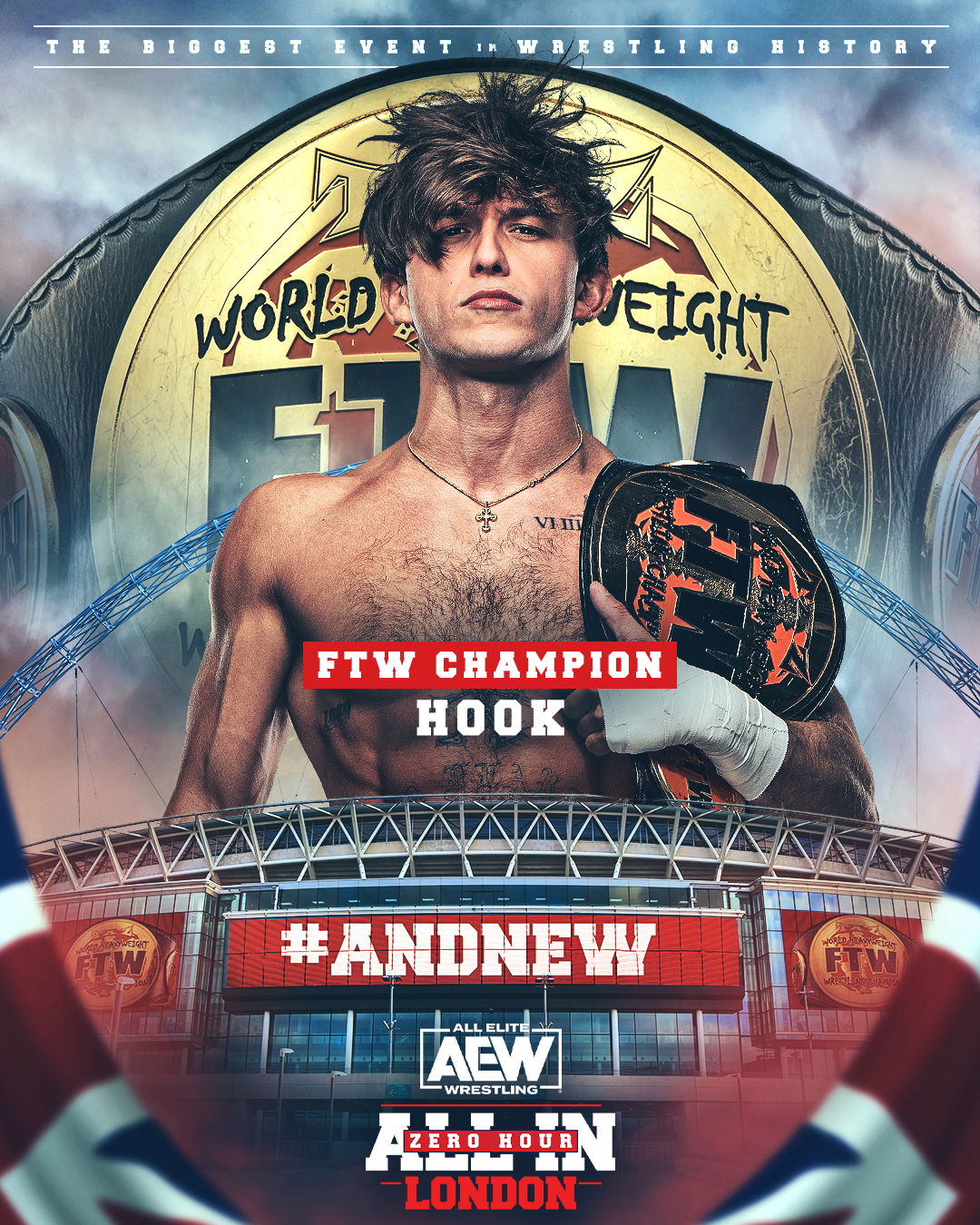 Hook wins FTW title at AEW All In Zero Hour