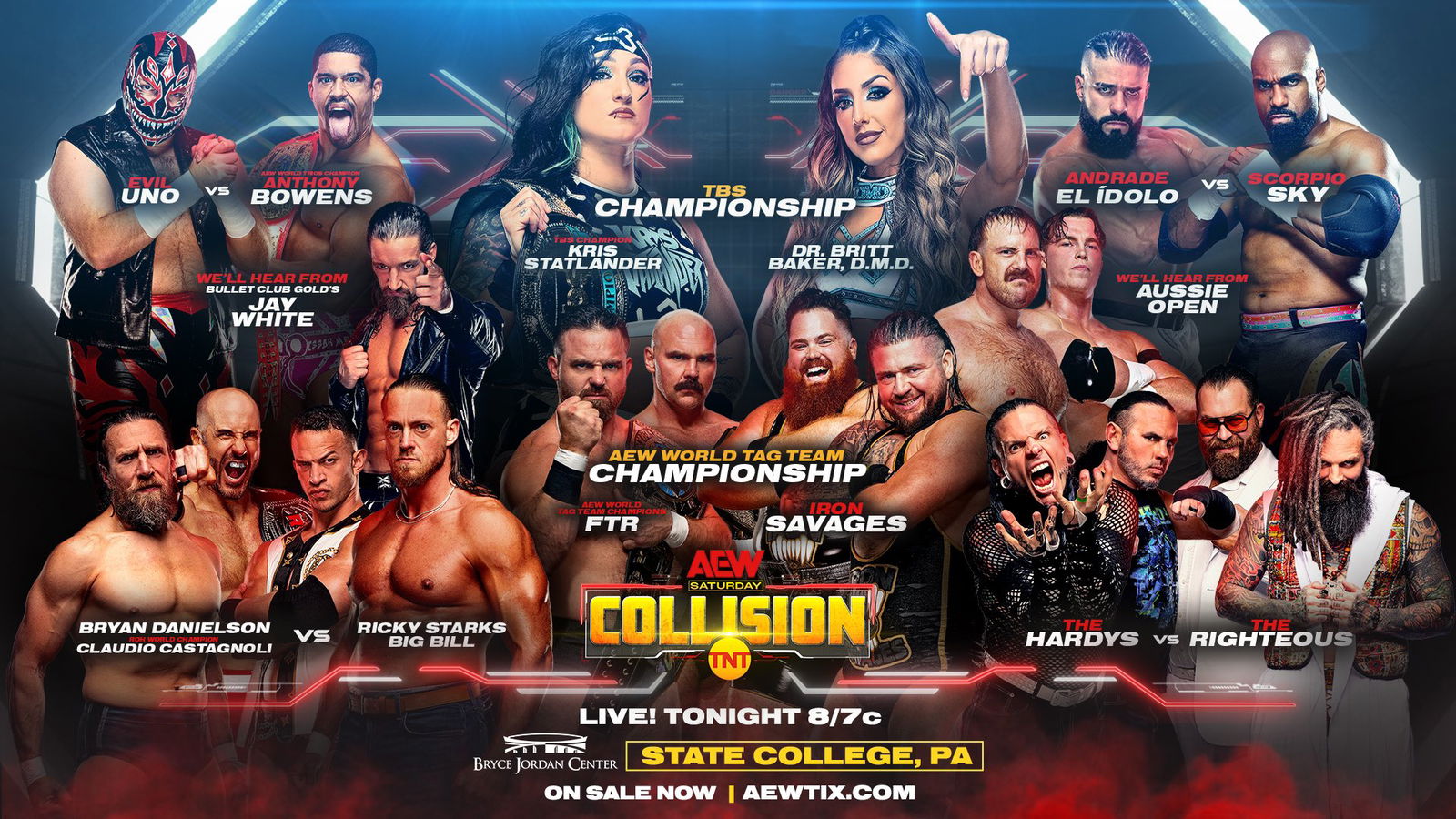 AEW Collision live results: Two title matches, Danielson & Castagnoli team  up