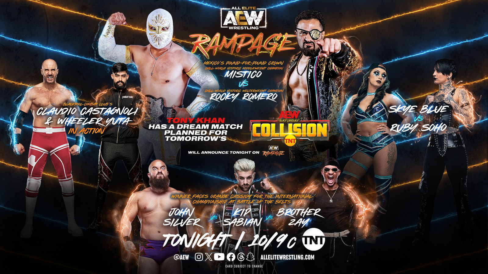 AEW Rampage live results: Mistico vs. Rocky Romero