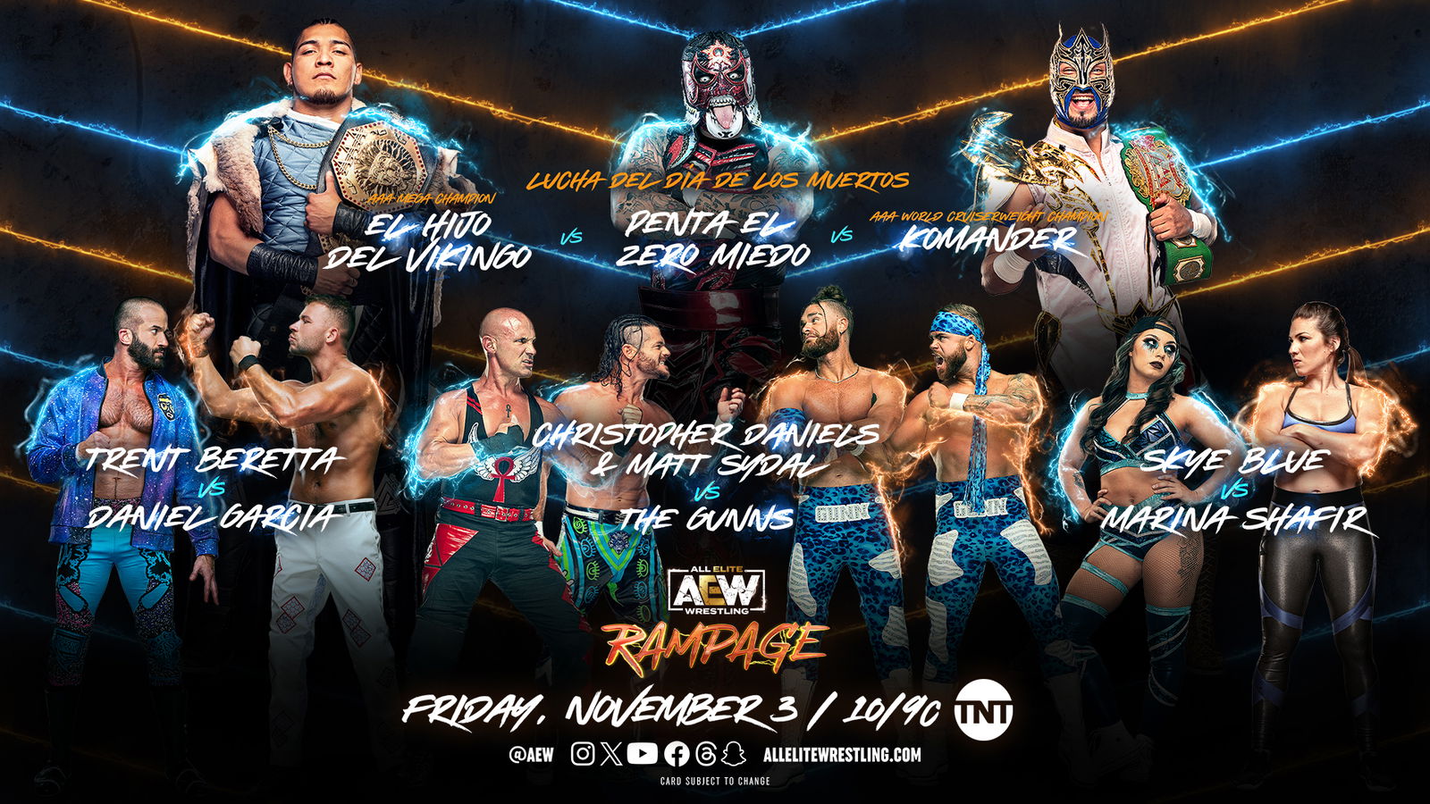 AEW Rampage live results Penta El Zero Miedo vs. El Hijo del Vikingo