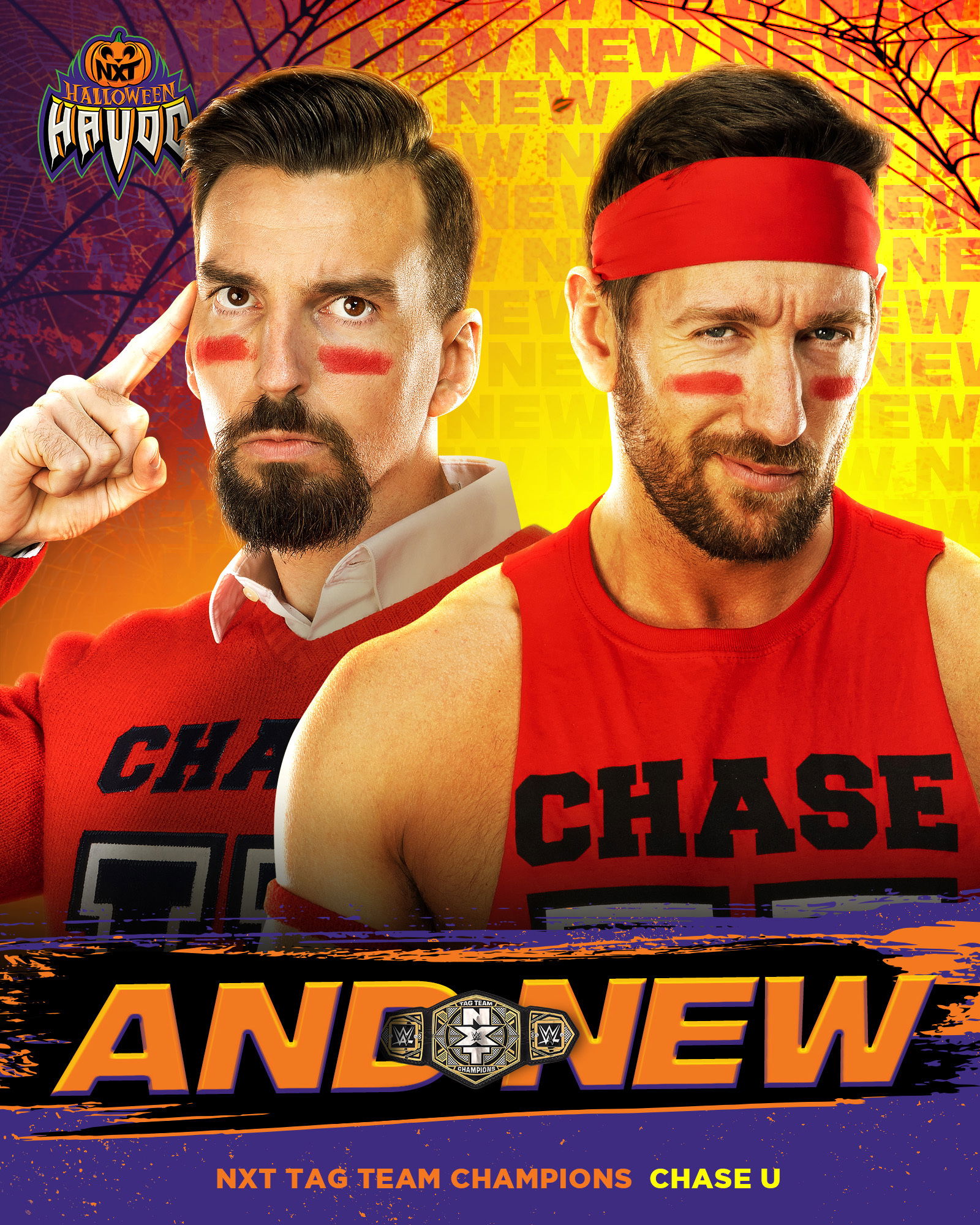 Chase U win NXT Tag Team titles at Halloween Havoc night one F4W/WON