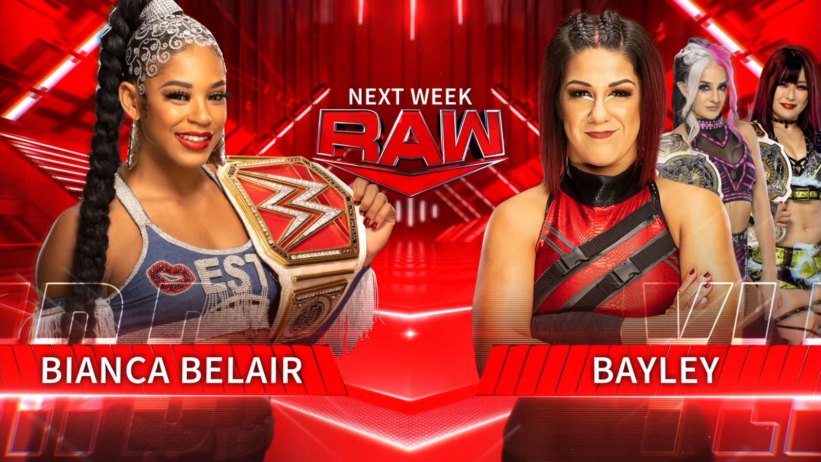 Bianca Belair vs. Bayley announced for next week’s WWE Raw