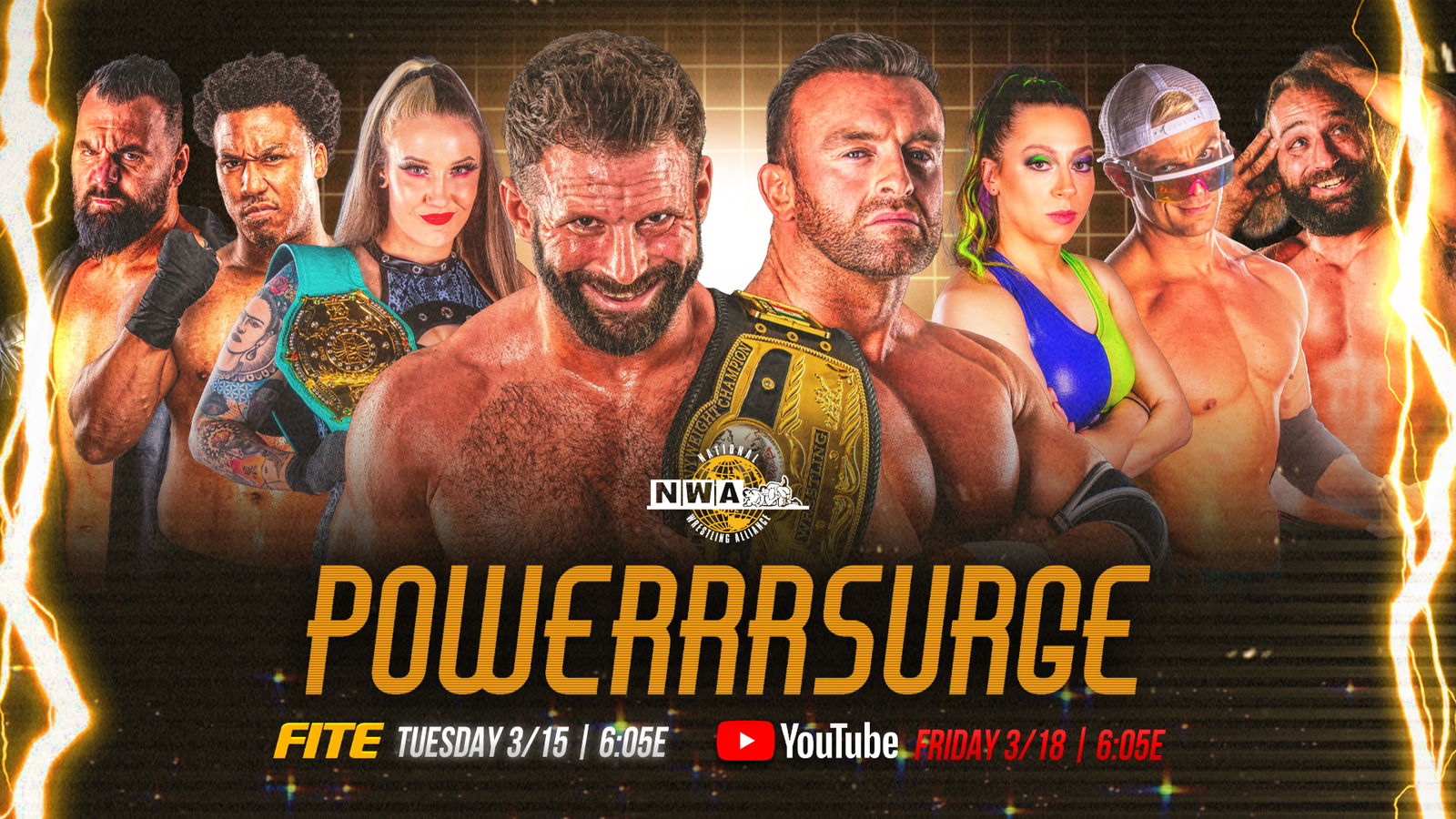 NWA Power Surge results Build for The Crockett Cup continues F4W/WON