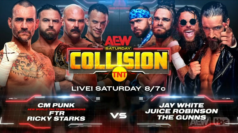 CM Punk set for eight-man tag team match on AEW Collision