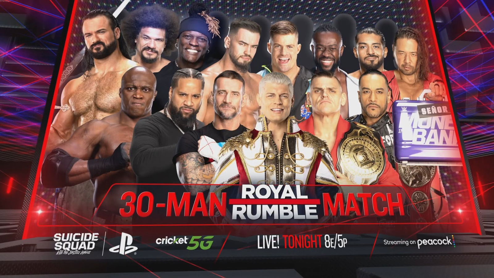 WWE Royal Rumble Men’s entrant order and eliminations