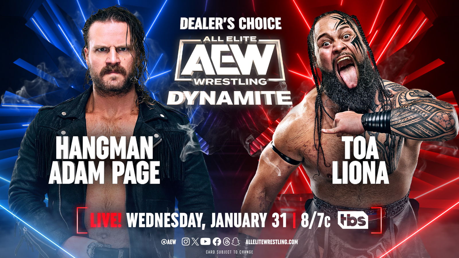 Hangman Page vs. Toa Liona set for AEW Dynamite