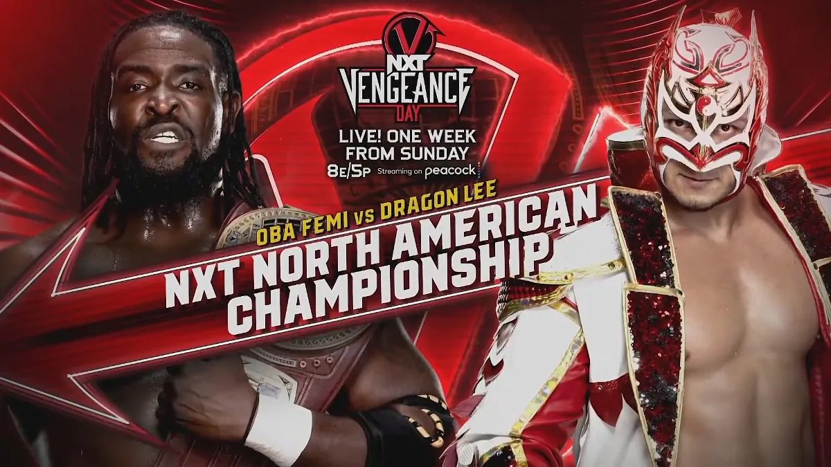 North American title match official for WWE NXT Vengeance Day F4W/WON