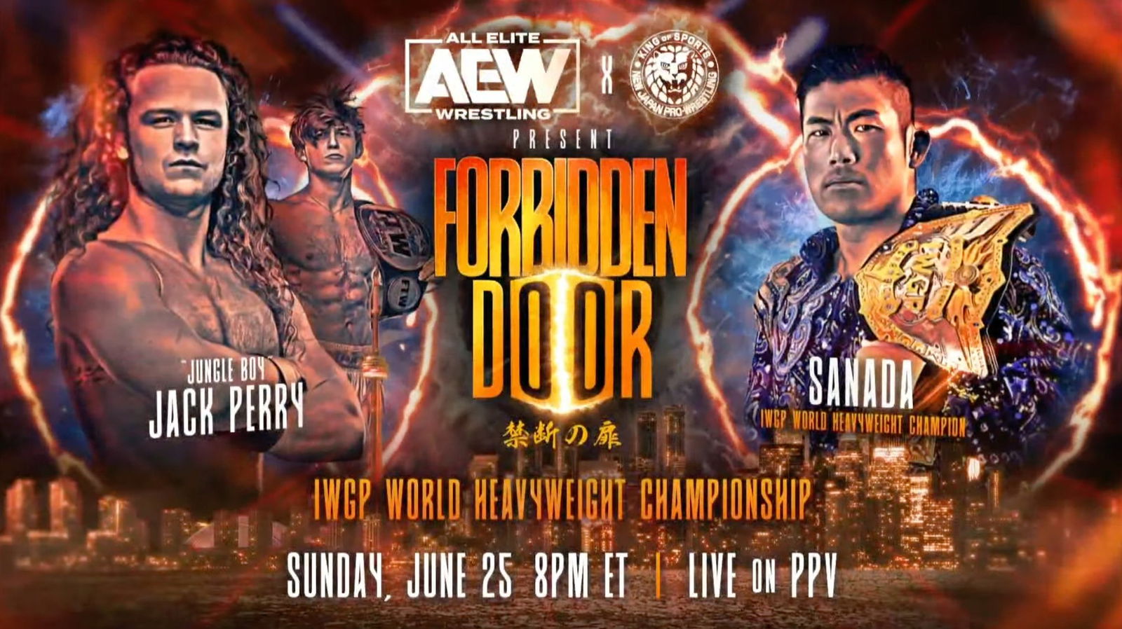 IWGP World Heavyweight title match announced for AEW x NJPW Forbidden ...