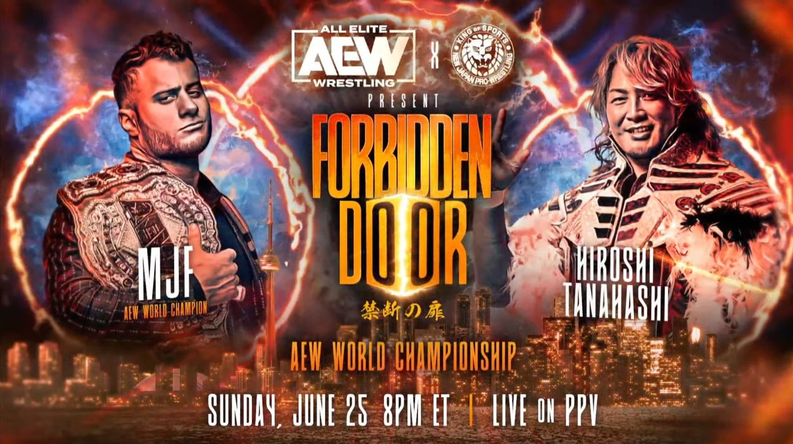 MJF vs. Hiroshi Tanahashi set for NJPW x AEW Forbidden Door - F4W/WON