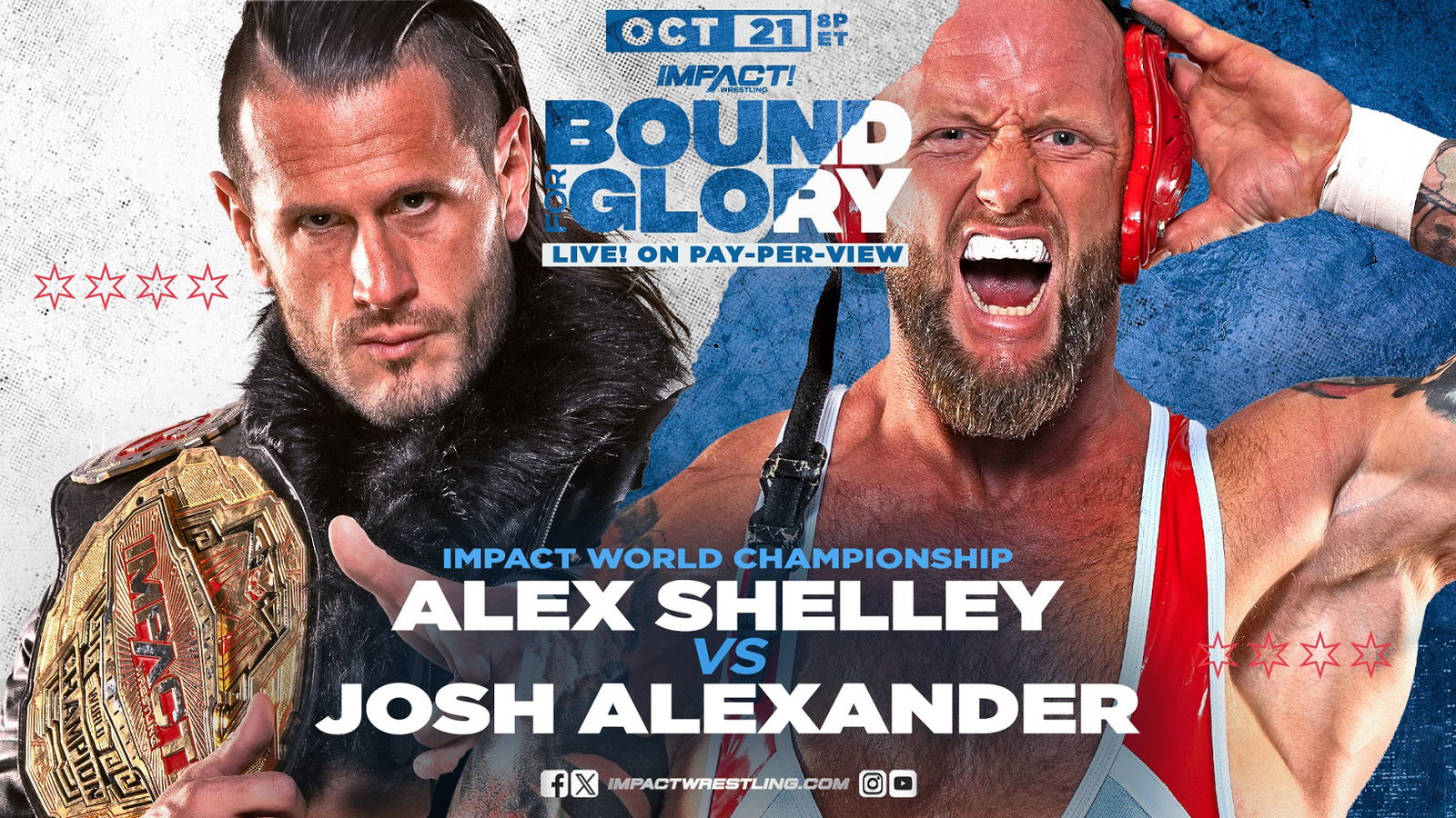 Impact Bound for Glory live results Alex Shelley vs. Josh Alexander