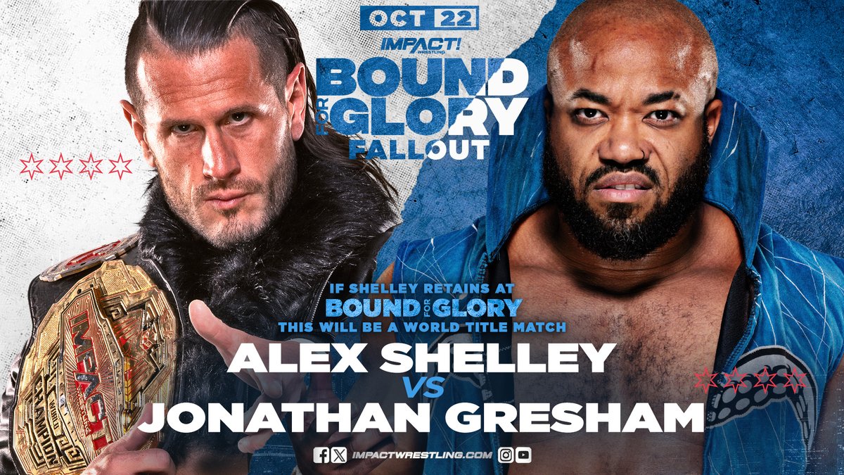 Alex Shelley vs. Jonathan Gresham set for Impact Bound for Glory ...