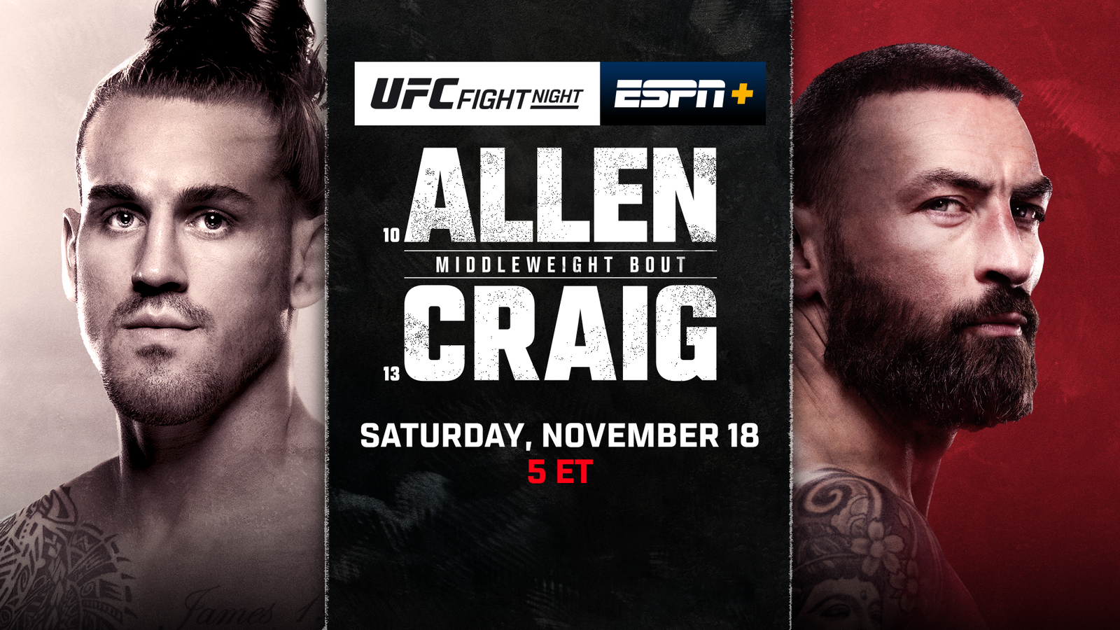 UFC on ESPN+ 90 live results: Brendan Allen vs. Paul Craig