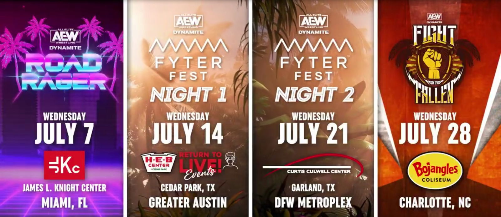 AEW FYTER FEST AND FIGHT FOR THE FALLEN 2 hotsell DIWC BLU-RAY SET NJPW ROH