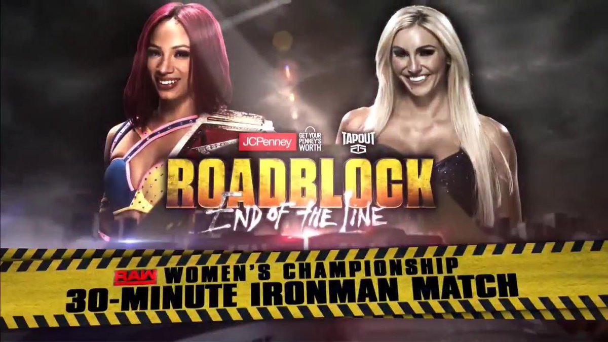 Sasha Banks to face Charlotte in an Iron Man match at WWE Roadblock