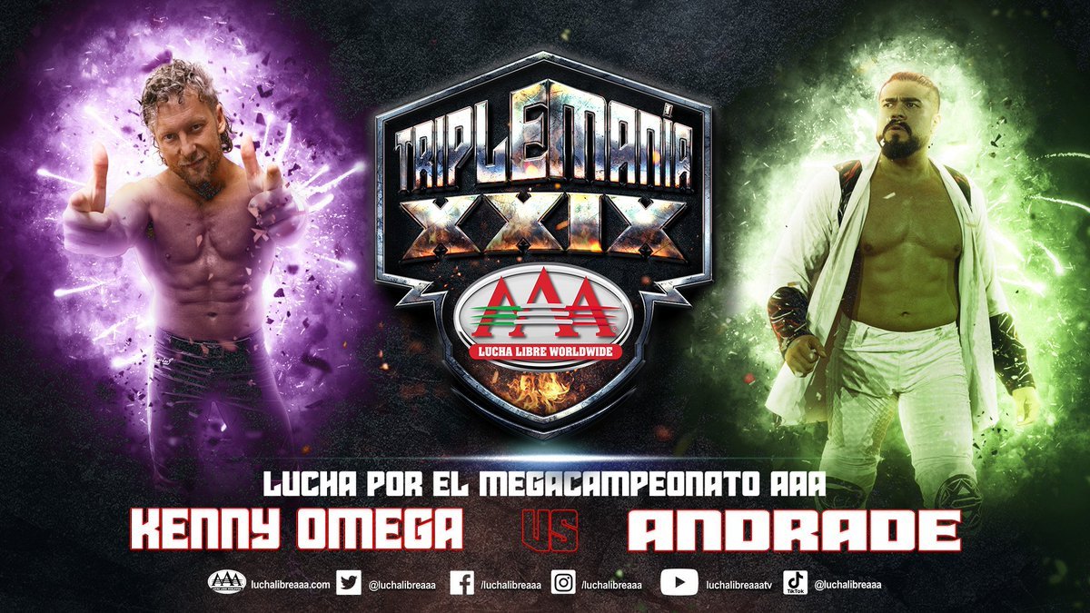 AAA Triplemania XXIX live results: Kenny Omega vs. Andrade El Idolo