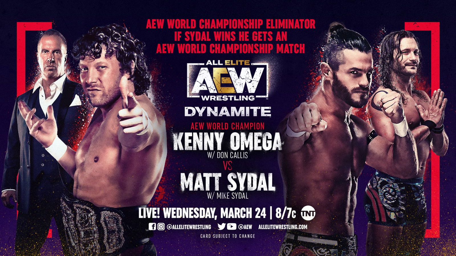 AEW Dynamite live results: Omega vs. Sydal World title eliminator