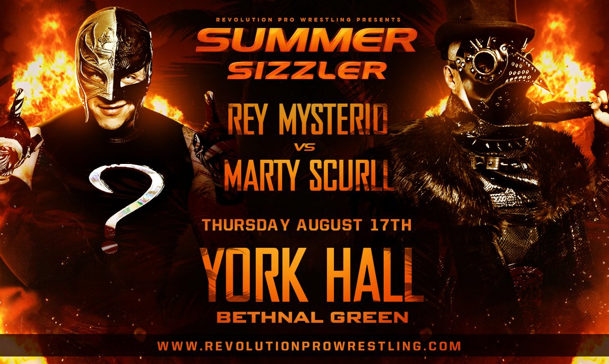 RevPro Summer Sizzler results Rey Mysterio vs. Marty Scurll