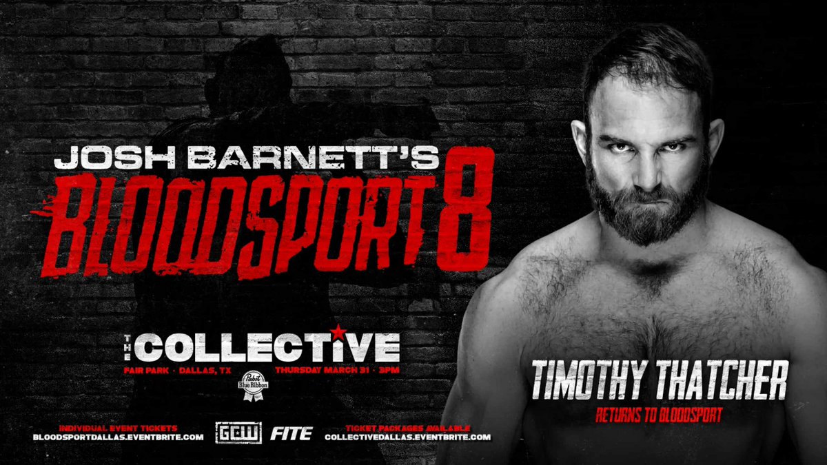 Former NXT wrestler Timothy Thatcher returning to action at Bloodsport ...