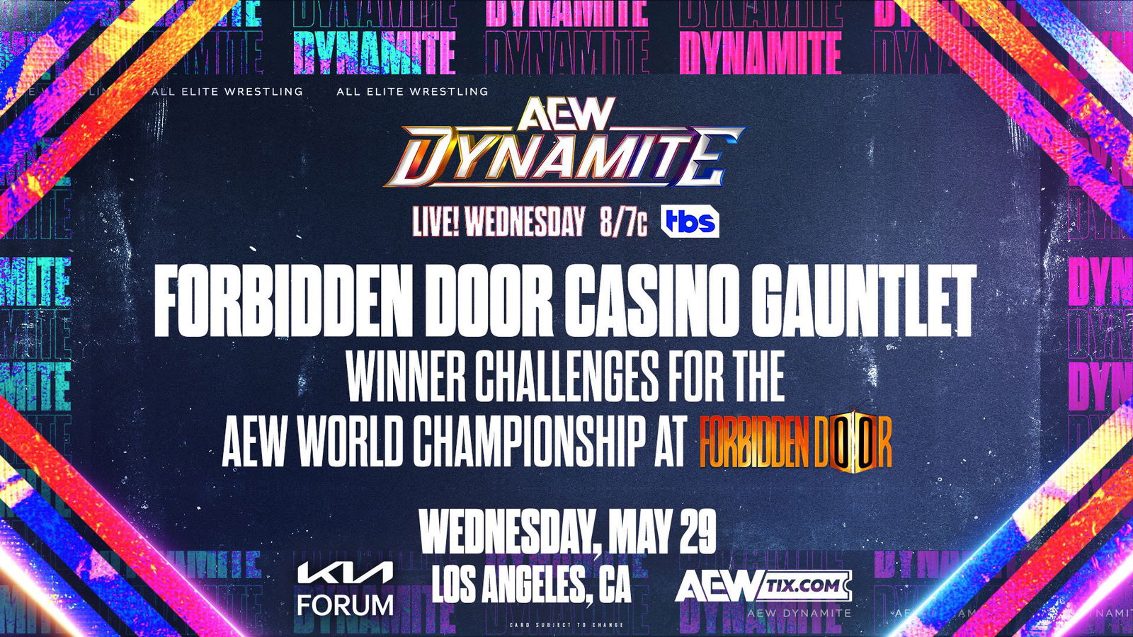 AEW Dynamite live results Casino gauntlet match F4W WON