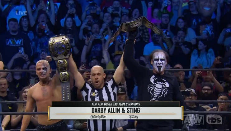 Sting & Darby Allin win Tag Team titles on AEW Dynamite - F4W/WON