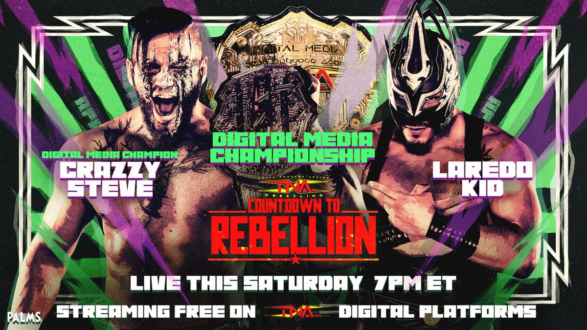 Digital Media title match added to TNA Rebellion pre-show