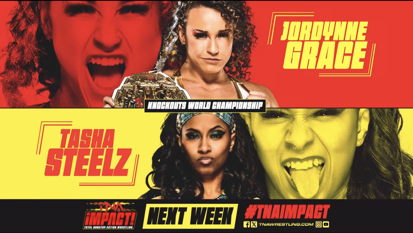 Knockouts title defense, three other matches set for next TNA Impact