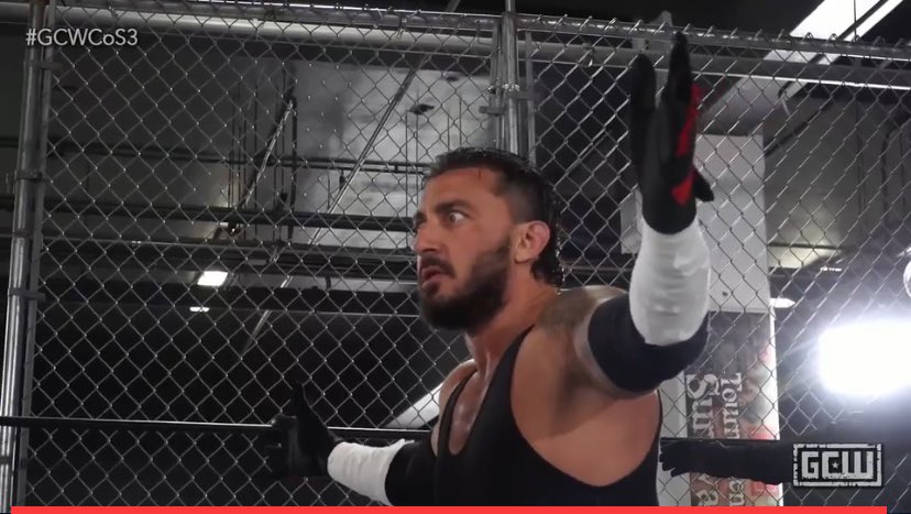 Mance Warner wins GCW title at Cage of Survival 3