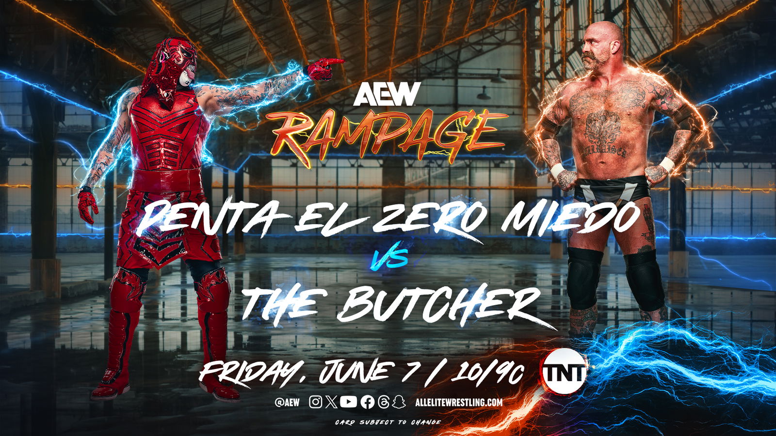 AEW Rampage live results Penta El Zero Miedo vs. The Butcher F4W/WON