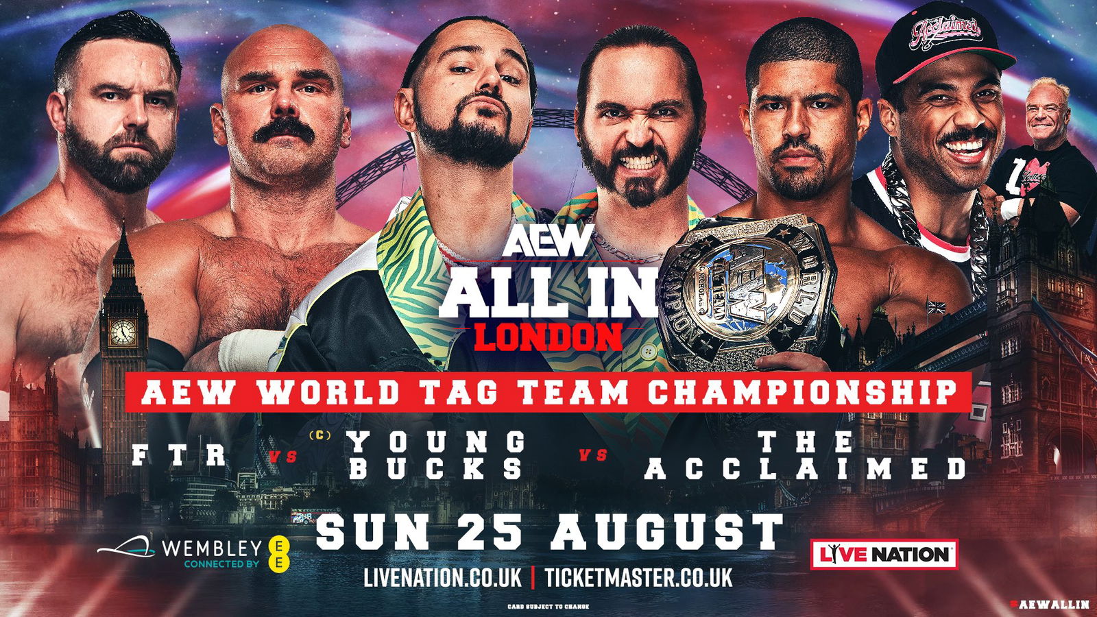 Three-way match for tag team titles scheduled for AEW All In