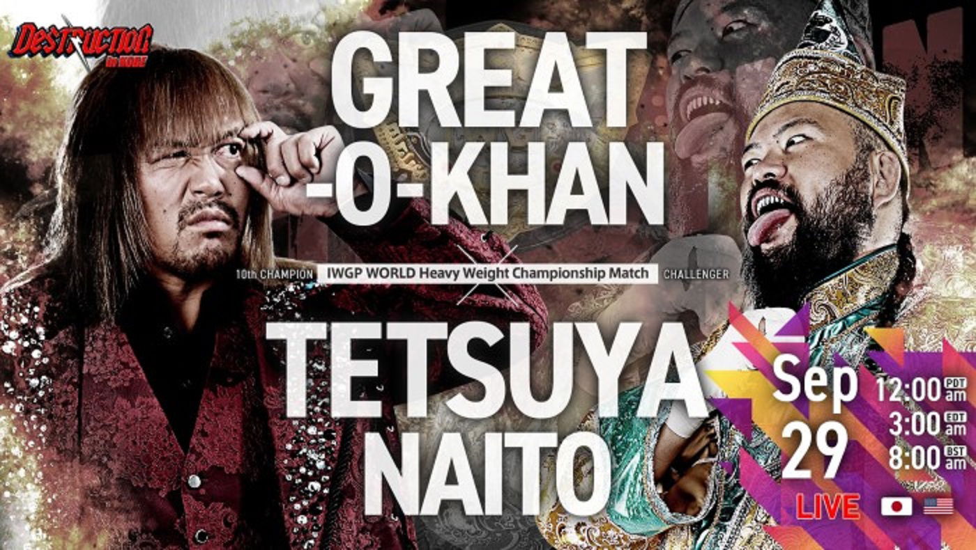 NJPW Destruction in Kobe live results: Tetsuya Naito vs. Great-O ...