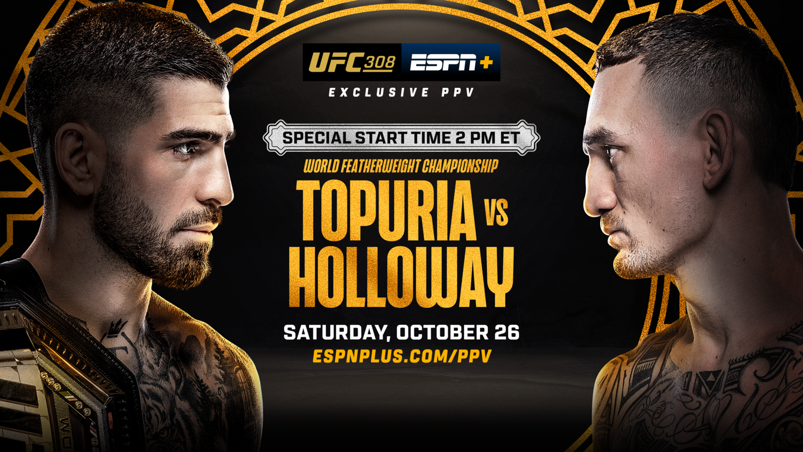 UFC 308 Live Results: Ilia Topuria Vs. Max Holloway - F4W/WON