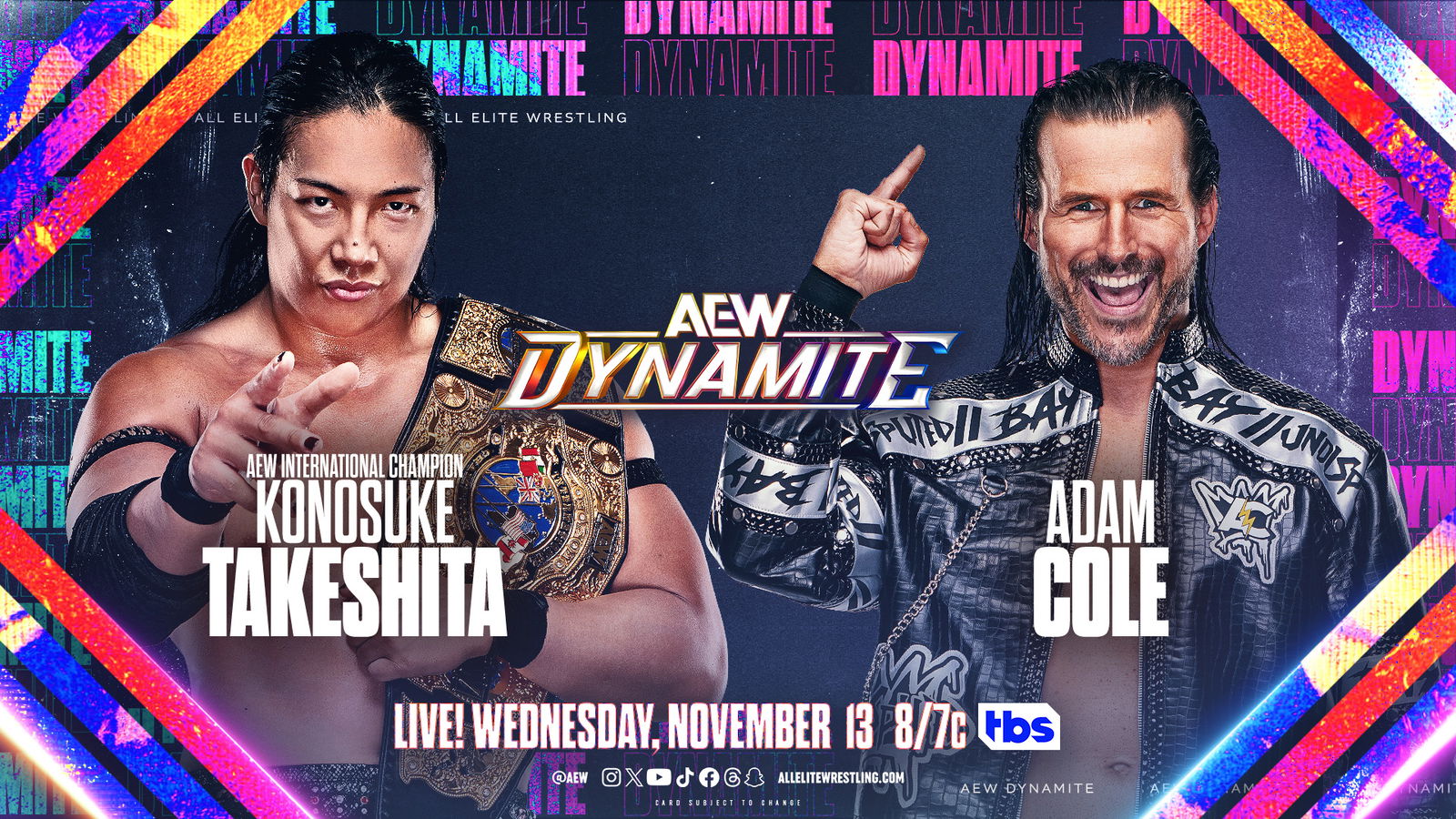 AEW Dynamite Highlights: Konosuke Takeshita vs. Adam Cole and More Exciting Matches in Bridgeport