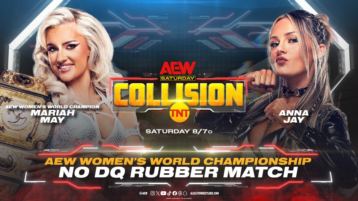 AEW Collision live results: Mariah May vs. Anna Jay no DQ title match ...