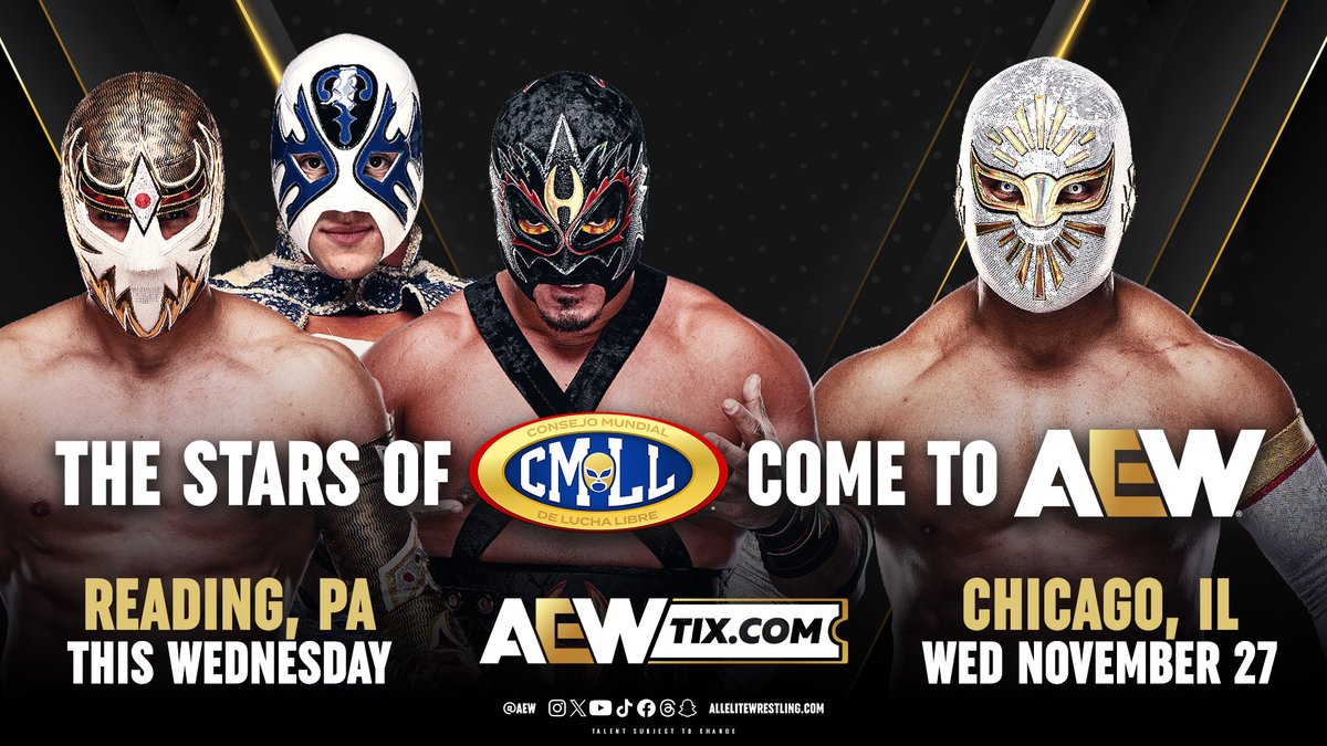 Mistico & other CMLL stars returning to AEW this month - F4W/WON