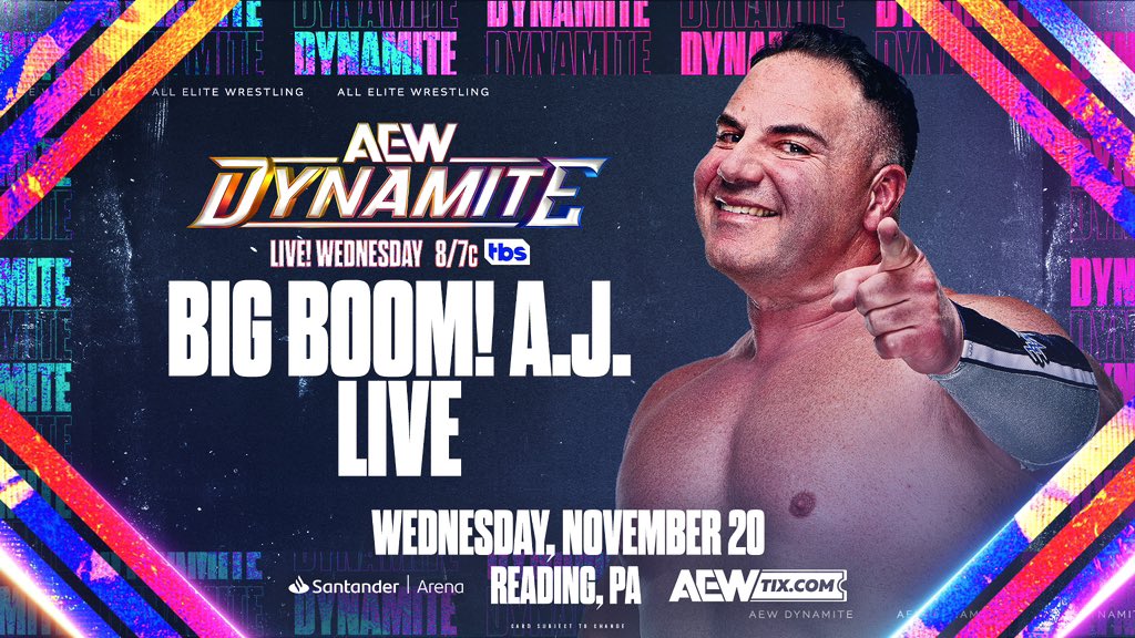 Big Boom A.J. appearance part of new additions to AEW Dynamite - F4W/WON