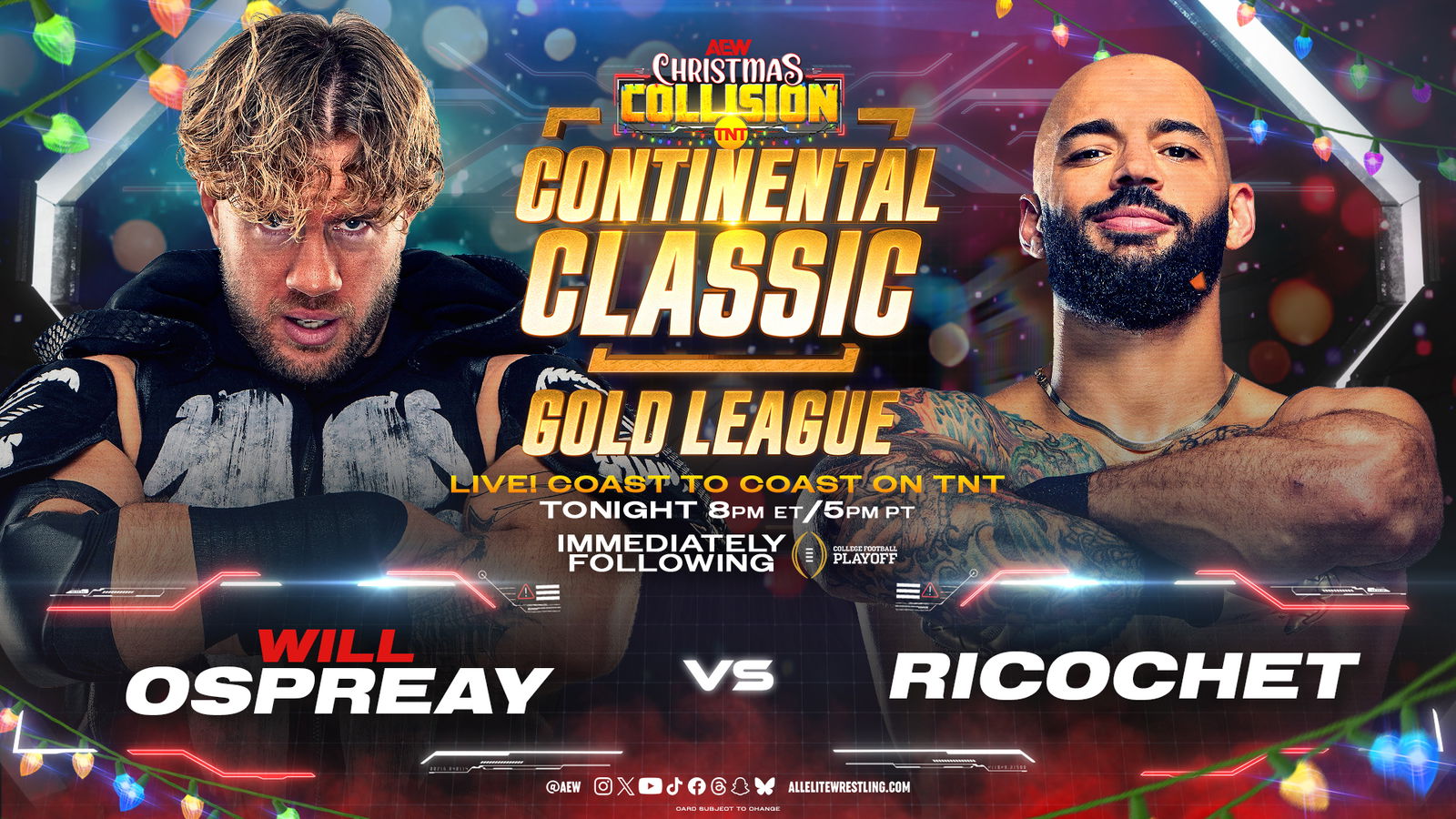AEW Christmas Collision live results: Will Ospreay vs. Ricochet 
