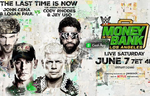 WWE MITB 2025 John Cena Logan Paul Cody Rhodes Jey Uso