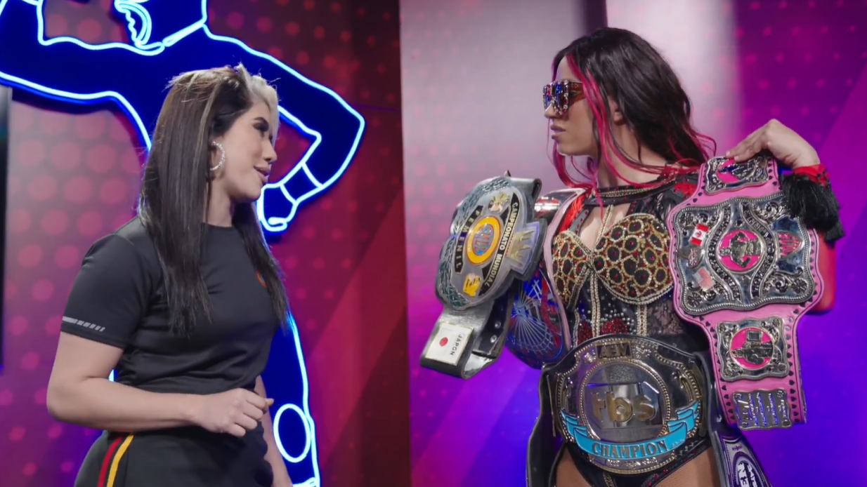 Mercedes Mone defending CMLL title at Fantastica Mania