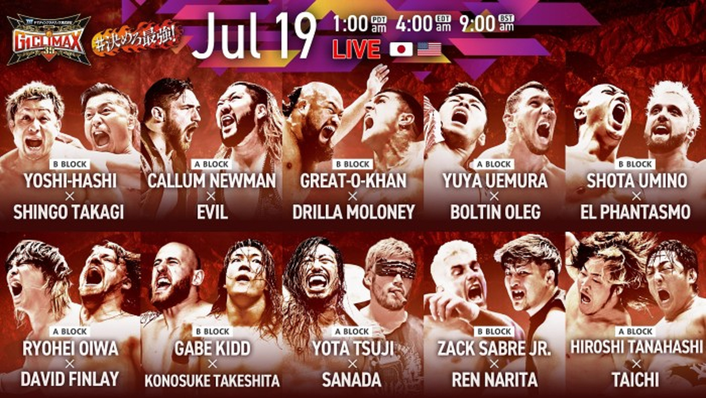 NJPW G1 Climax 35 night one live results: 10 tournament